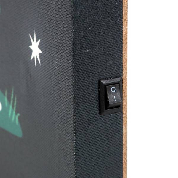 Something Different gnome canvas light up plaque, imported from the UK