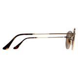 Ray-Ban hexagonal sunglasses gold polarised 51mm, imported from the UK