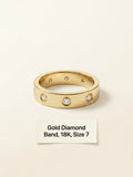 Cartier LOVE 18ct gold wedding band with eight diamonds, UK version