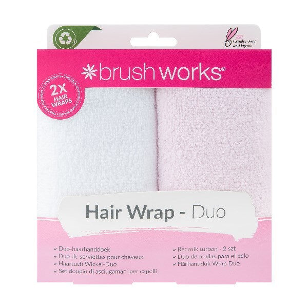 Brushworks Hair Towel Wrap - Duo