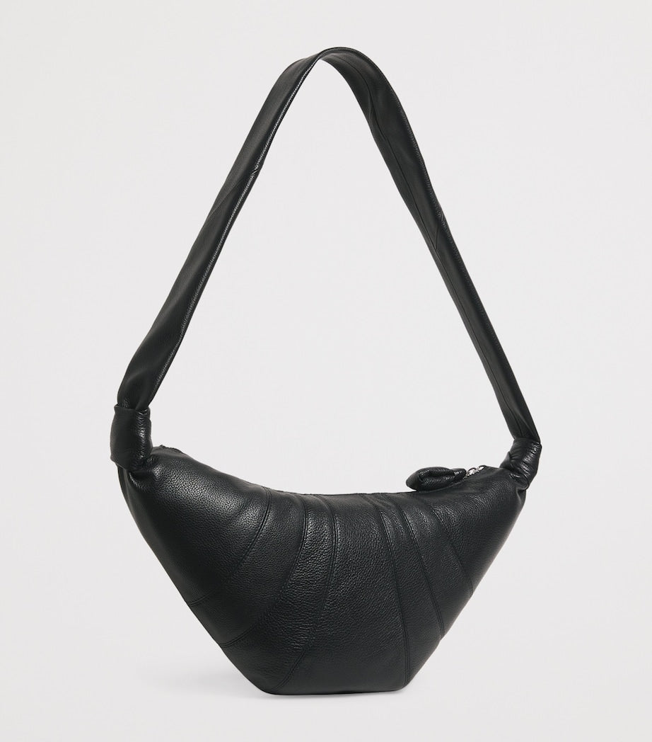 Lemaire Croissant shoulder bag in grained leather (British brand)