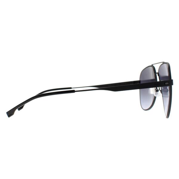 Hugo Boss BOSS 1641/S black gradient aviator sunglasses - British product