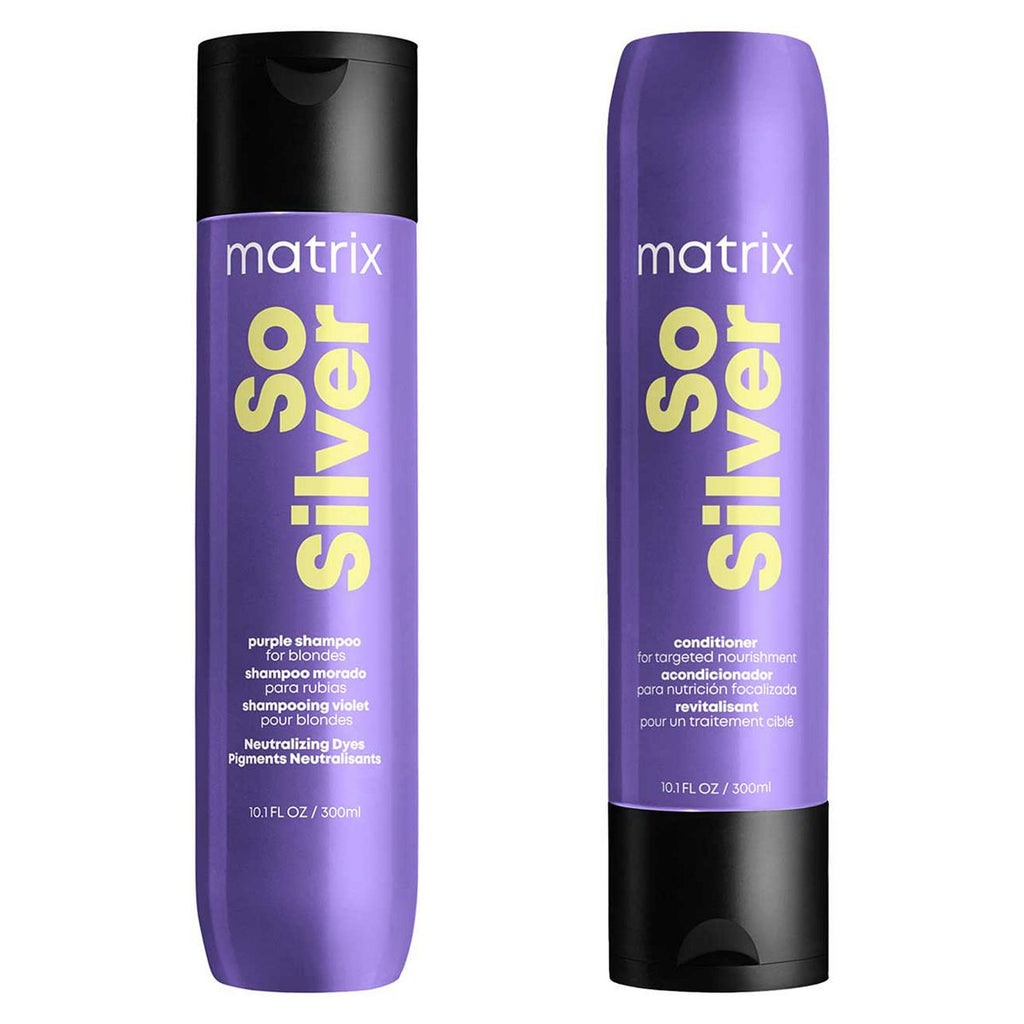 Matrix So Silver Purple Shampoo and Conditioner for blonde, grey, silver hair