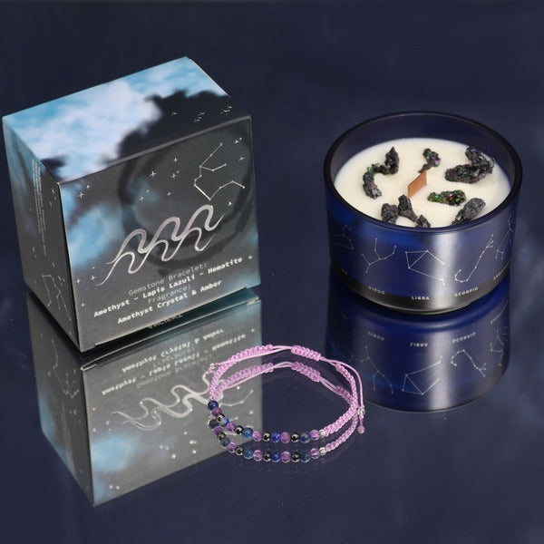Serenityy Aquarius crystal candle 320g - British product