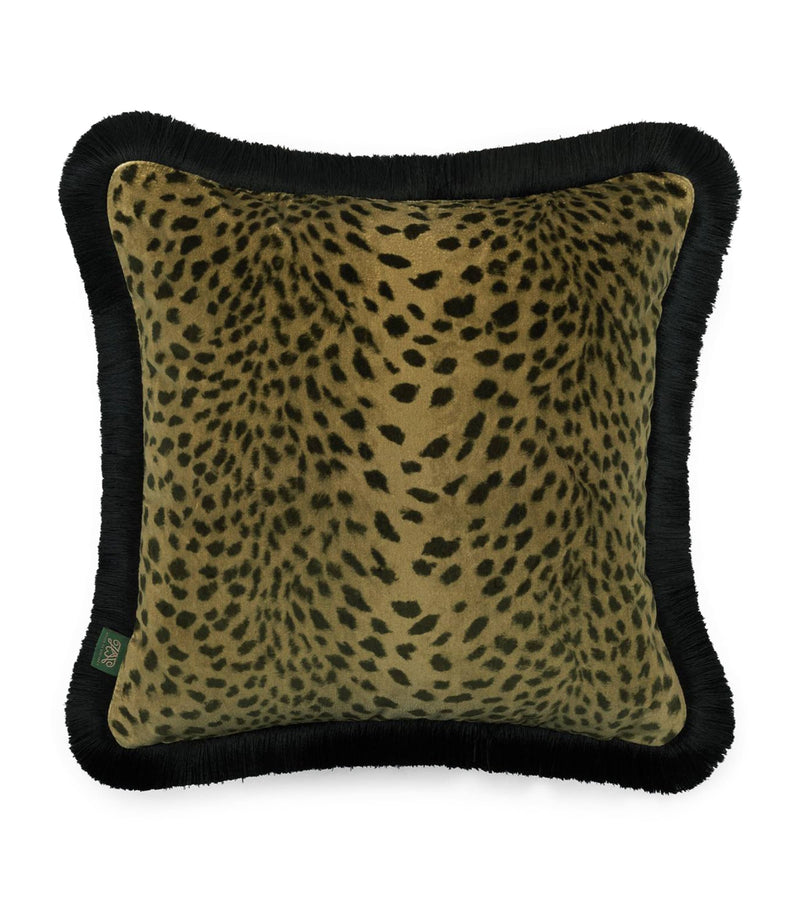 House Of Hackney Velvet Savanna Fringed Cushion 45cm x 45cm, UK version