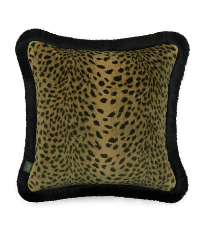 House Of Hackney Velvet Savanna Fringed Cushion (45cm x 45cm)