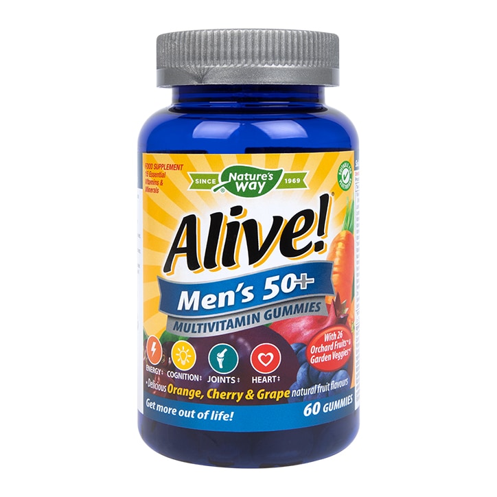 Nature's Way Alive! Men’s Ultra 50+ Multi Vitamin & Mineral 60 Gummies