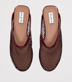 Alaïa Fishnet Mules flat shoes with mesh upper - British product