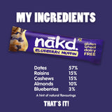 Nakd Raw Fruit & Nut Blueberry Muffin Bar 35g GOODS Holland&Barrett Blueberry Muffin 4x35 g