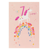 George Home Age 7 Unicorn Birthday Card General Household ASDA   