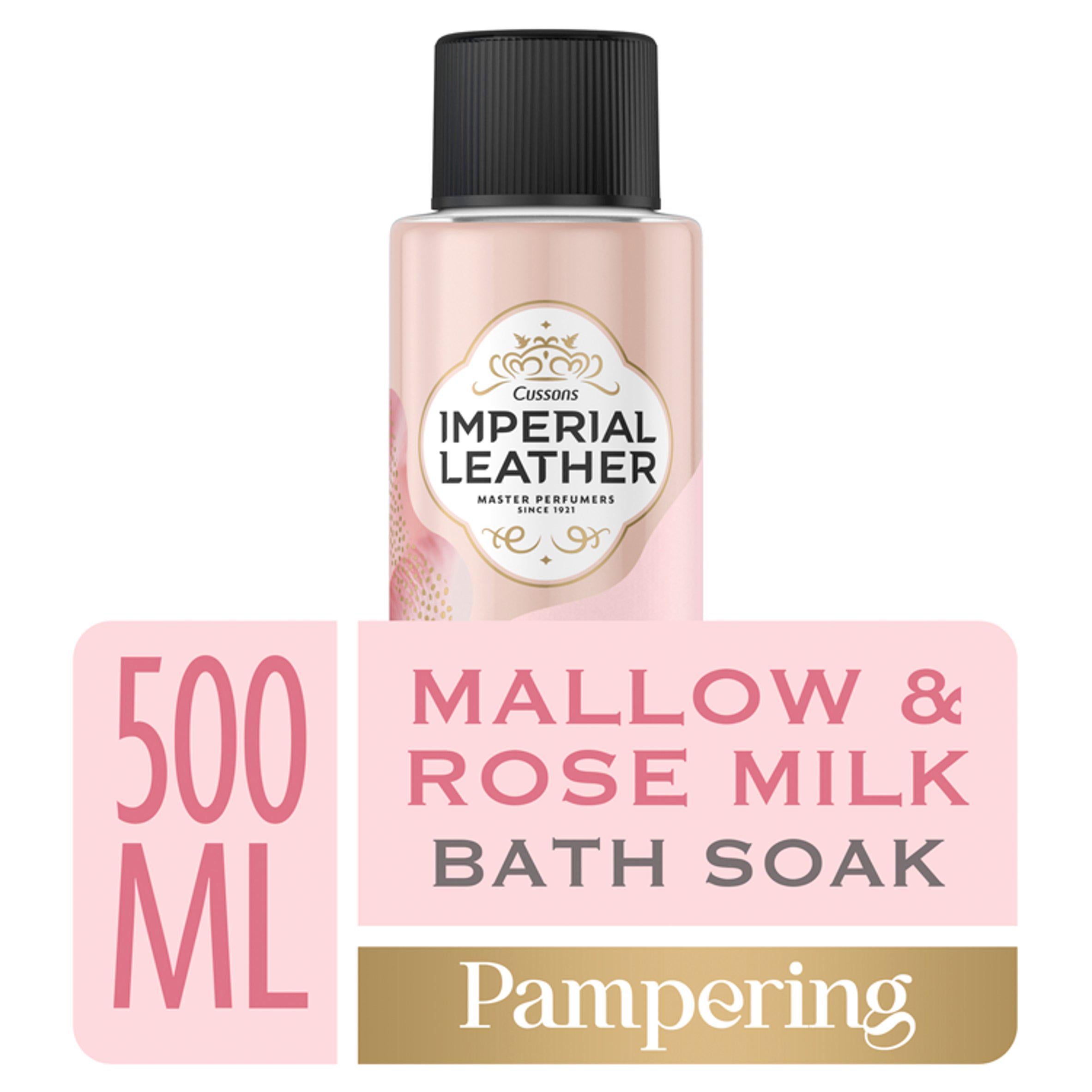 Imperial Leather Pampering Bath Soak Mallow & Rose Milk 500ml GOODS Sainsburys   