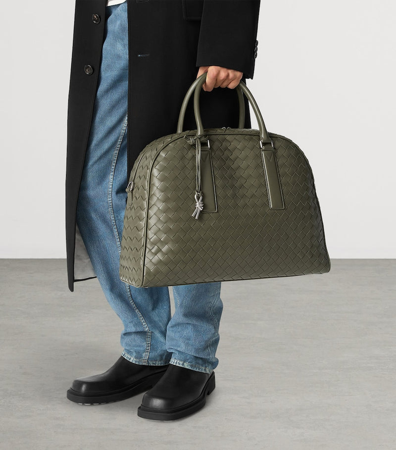 Bottega Veneta leather Intrecciato weave travel bag Getaway 24 Ore, 35x47x16 cm - British product