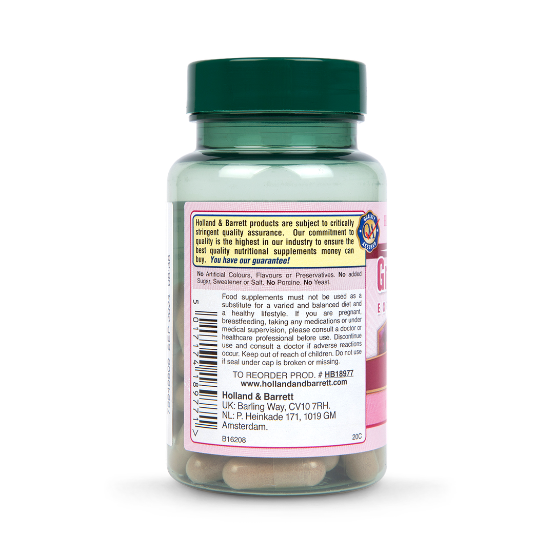 Holland Barrett Double Strength Grapeseed Extract 100mg 50 Capsules