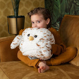 Cozy Noxxiez Snow Owl plush hand warmer cushion 35cm, UK version