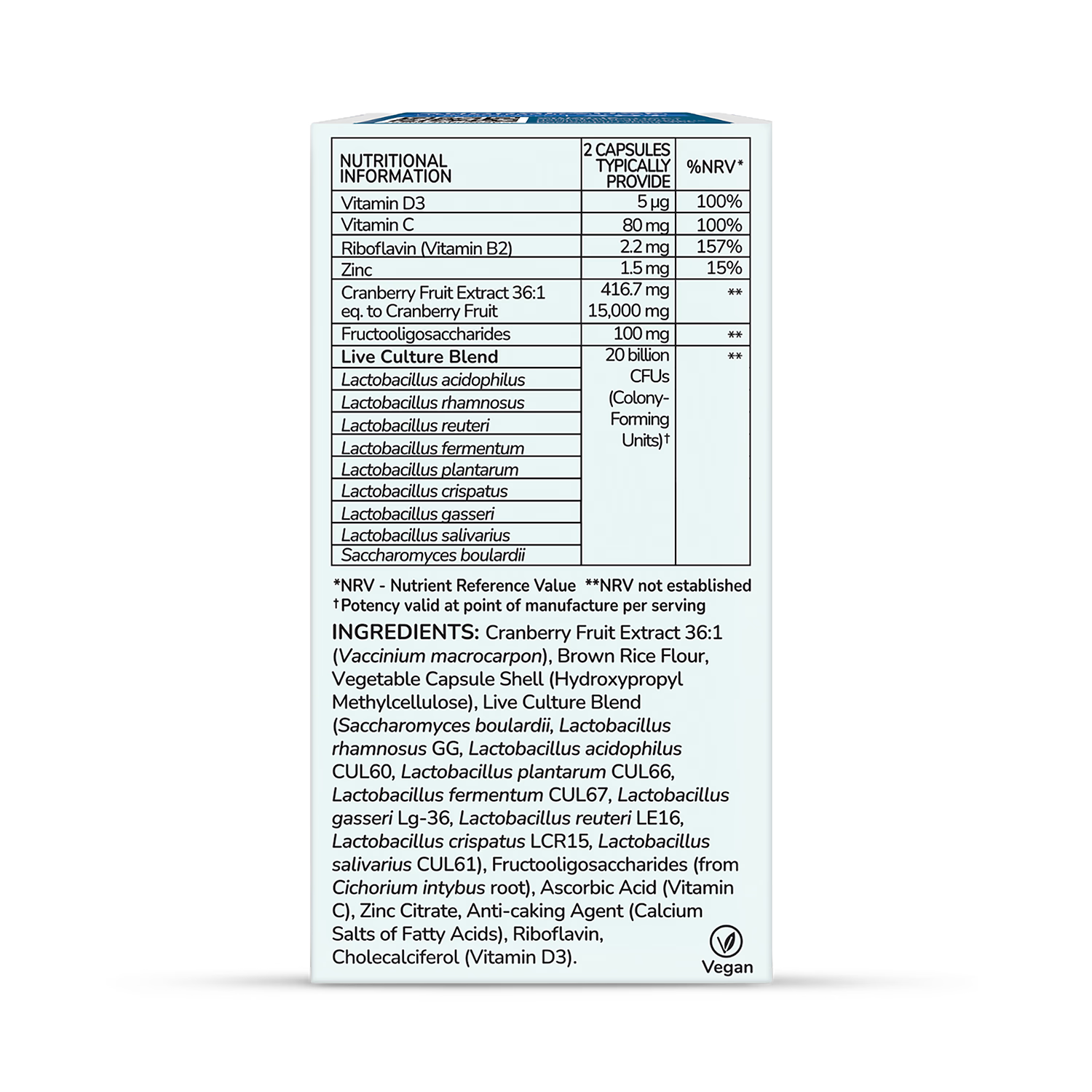 Health & Her Intimate Biome Reproductive Years 60 capsules, imported from the UK