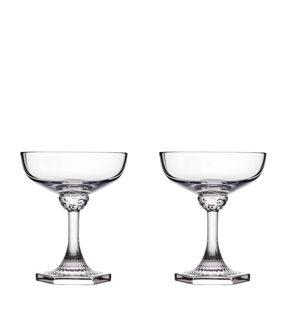 Royal Copenhagen Aurora Champagne Coupes 250ml set, imported from the UK