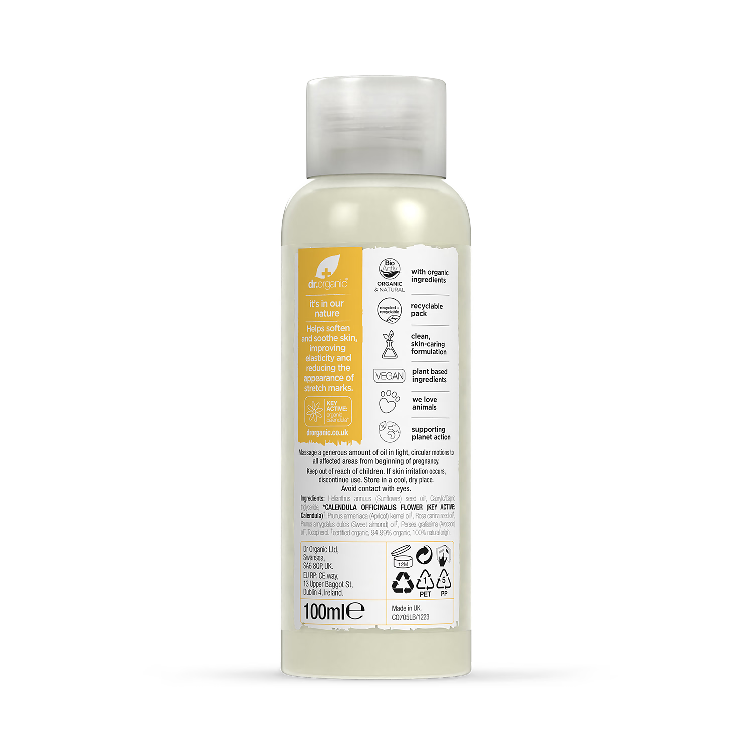 Dr Organic Mother & Baby stretch mark oil 100ml (British brand)