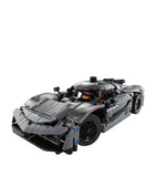 LEGO Technic Koenigsegg Jesko Absolut grey hypercar model, UK version