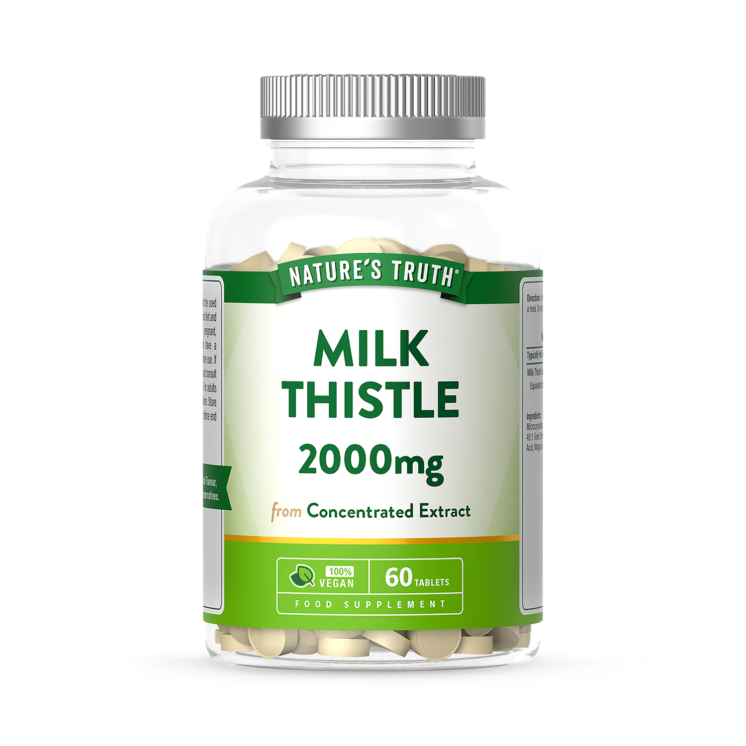Nature's Truth Milk Thistle 2000mg 60 Tablets (British brand)