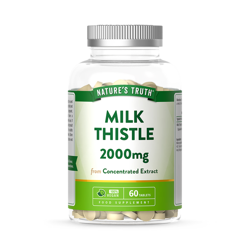 Nature's Truth Milk Thistle 2000mg 60 Tablets (British brand)