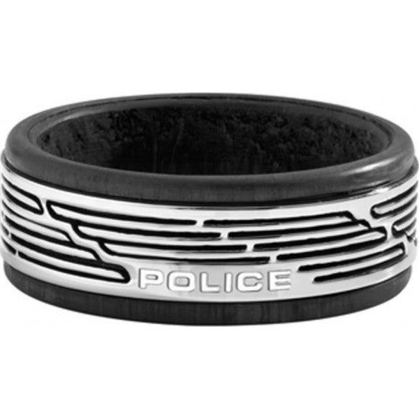 Police black men's ring (British brand)
