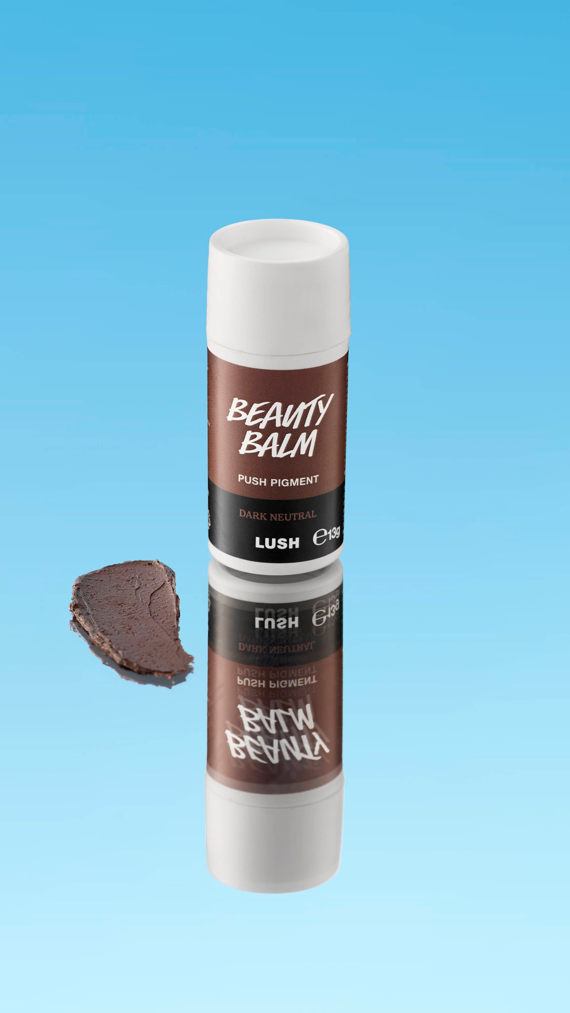Lush Beauty Balm Push Pigment in Dark Neutral, imported from the UK