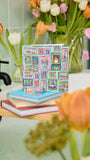 Lush Pictures For You greetings card with pin badge, UK version