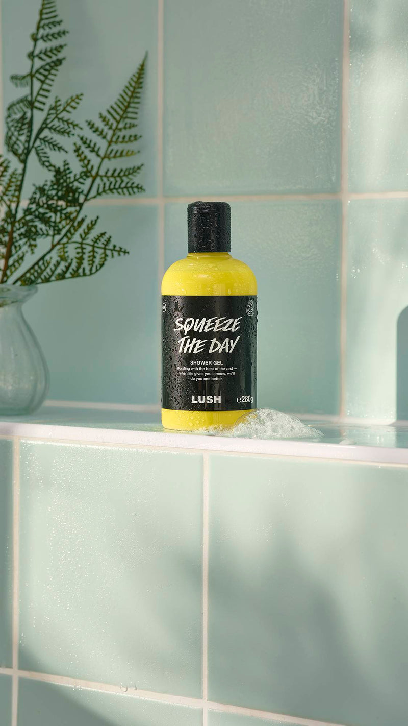 Lush Squeeze The Day citrus shower gel - British product