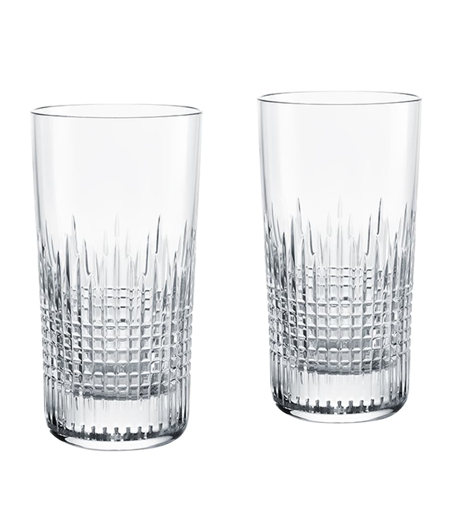 Baccarat Nancy highball glasses set of 2 340ml - British product