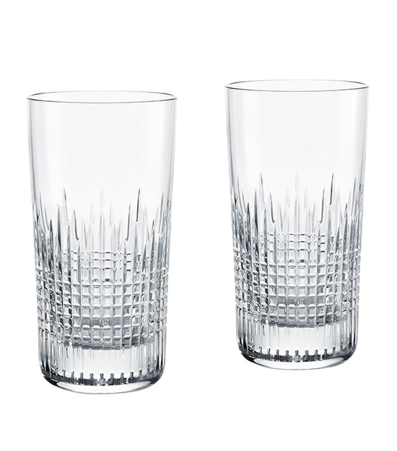 Baccarat Nancy highball glasses set of 2 340ml - British product