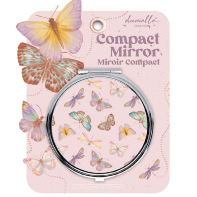 Danielle Creations Pink Butterfly Kompaktspiegel Beauty-Accessoire
