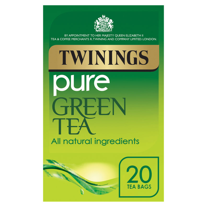 Twinings Pure Green Tea 20 Tea Bags GOODS ASDA   