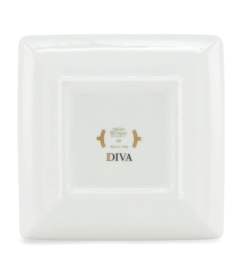 GINORI 1735 porcelain Colonna Diva Square change tray 13.5cm, UK version