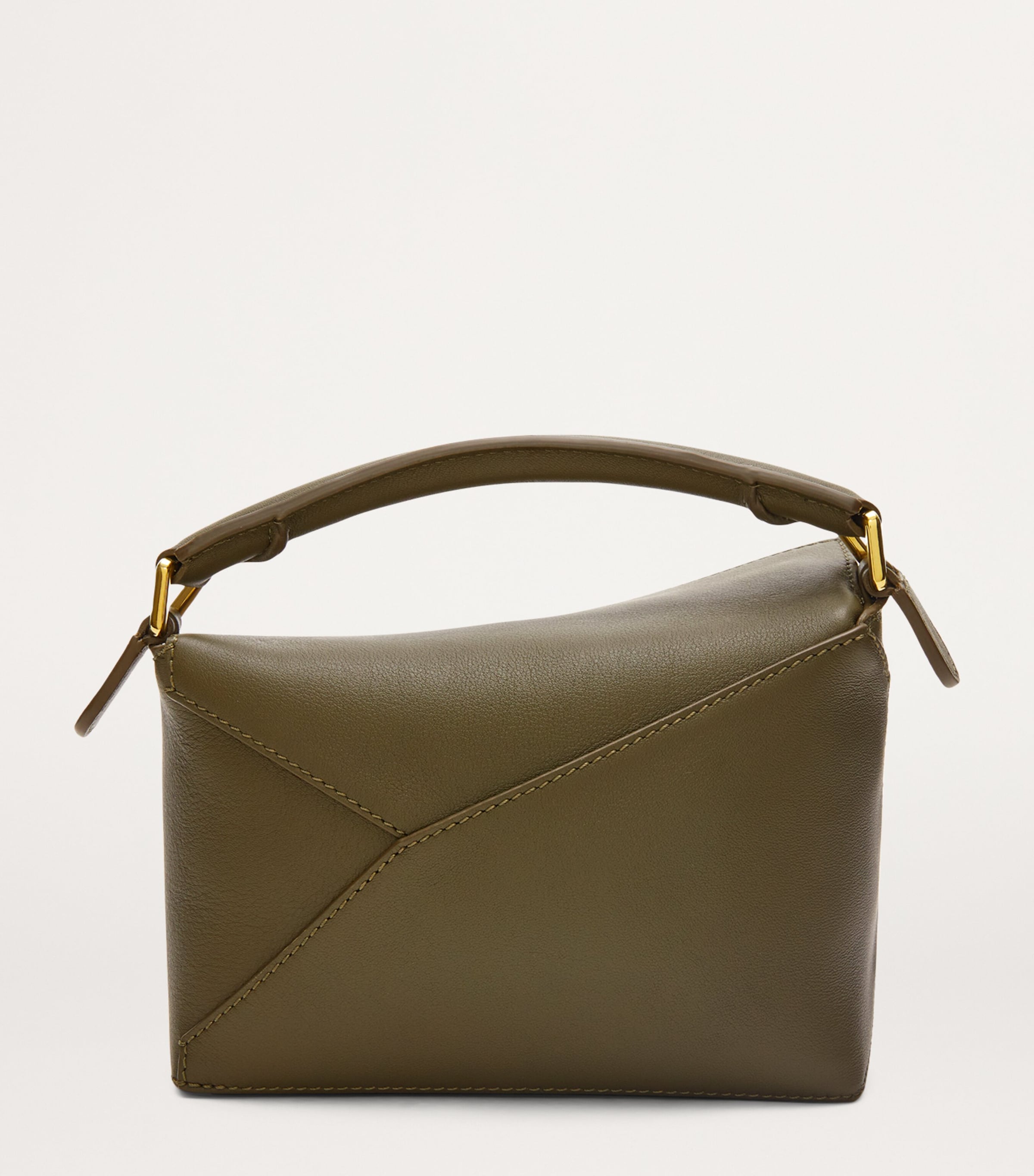 LOEWE Mini Puzzle Edge calfskin leather top-handle bag, imported from the UK