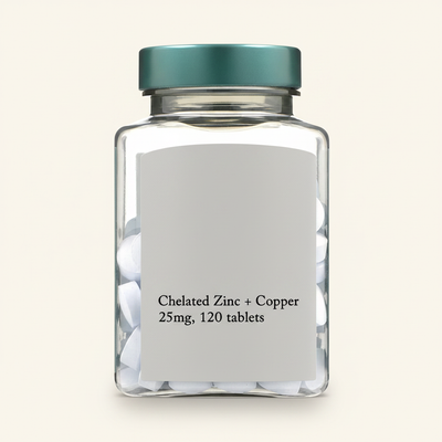 Holland & Barrett Holland & Barrett High Strength Chelated Zinc & Copper 120 Tablets Supplement- Buy online at McGrocer