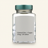 Holland & Barrett High Strength Chelated Zinc Copper 120 Tablets, UK version