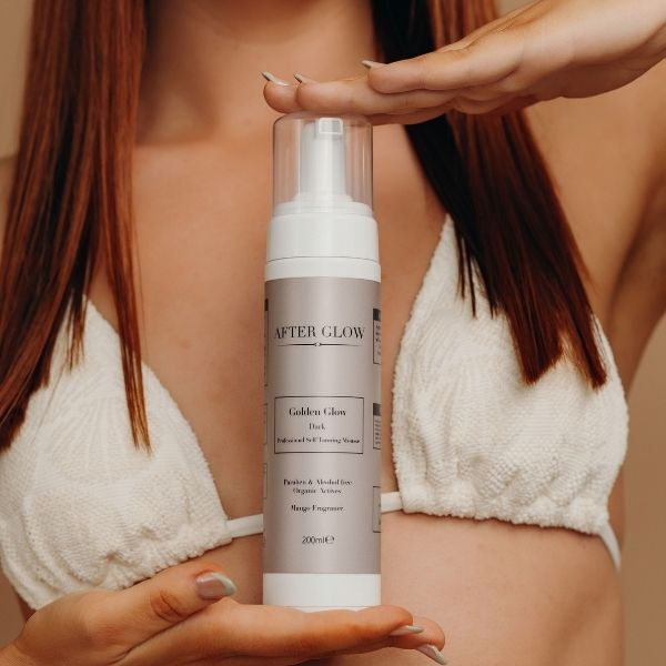 Golden Glow dark self tan mousse 200ml - British product