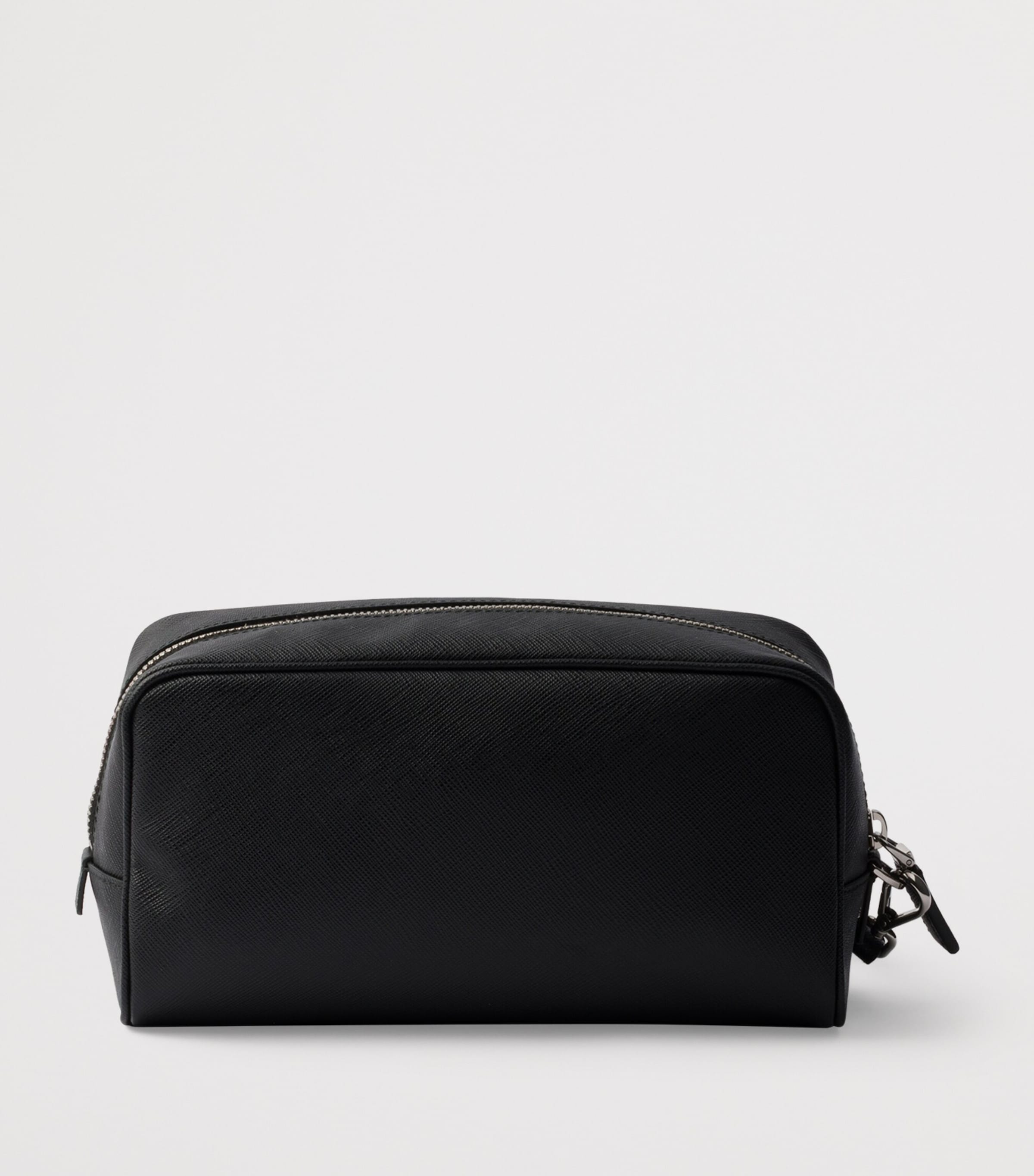 Prada Saffiano leather triangle pouch, imported from the UK