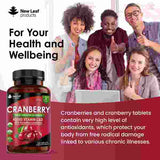 New Leaf Cranberry Tablets 3x Strength 30,000mg +Vitamin C&D GOODS Superdrug   