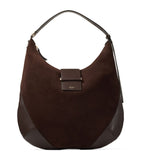 Jimmy Choo medium bar suede shoulder bag, imported from the UK