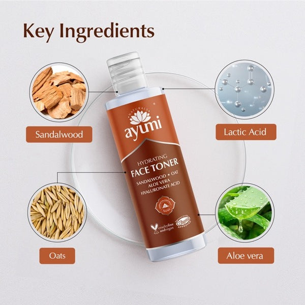 Ayumi Hydrating Facial Toner 150ml for sensitive skin - British product