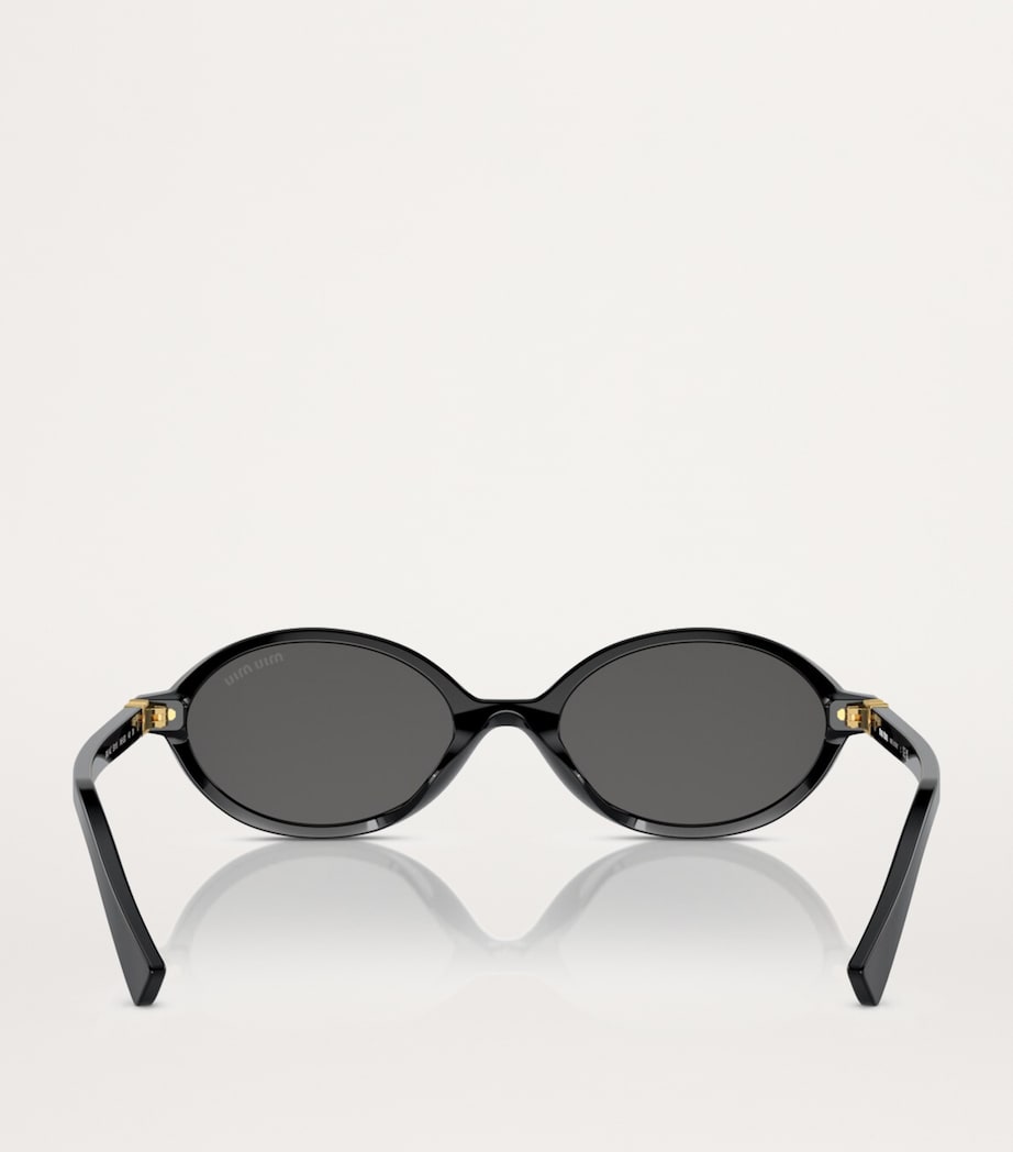 Miu Miu acetate oval sunglasses, UK version