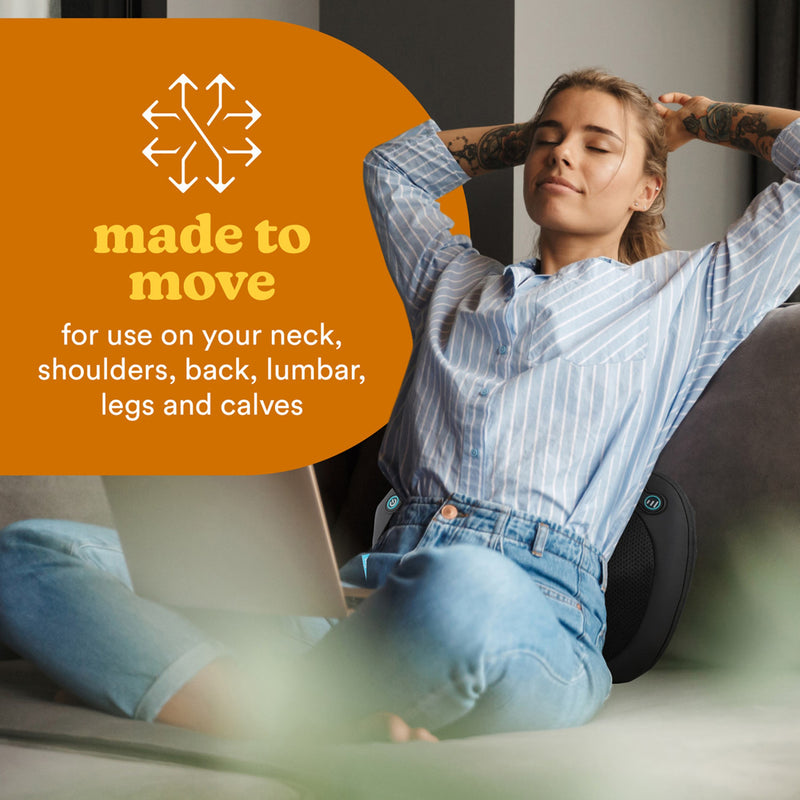 Homedics Everybody Shiatsu Pillow heated massage cushion - British product