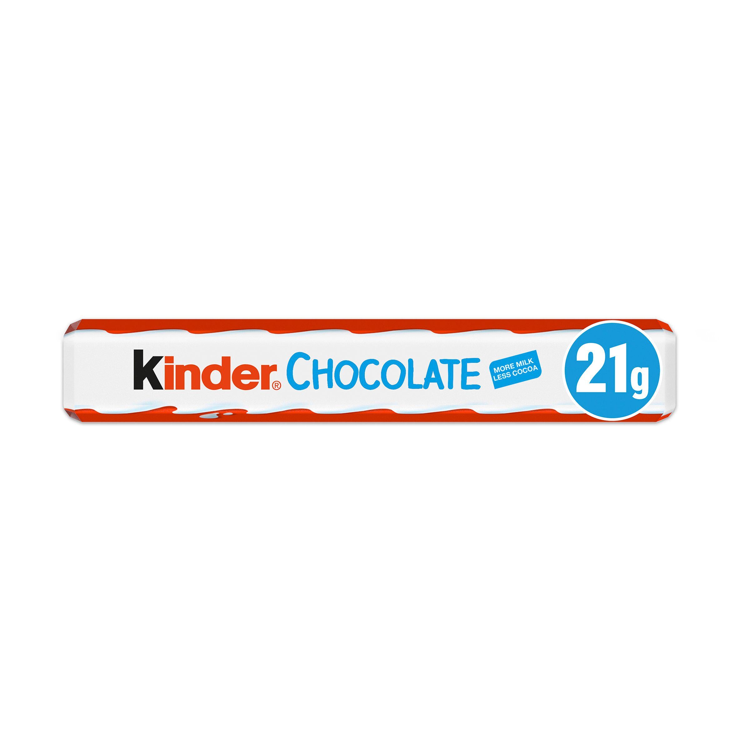 Kinder Chocolate Single Medium Bar 21g GOODS Sainsburys   