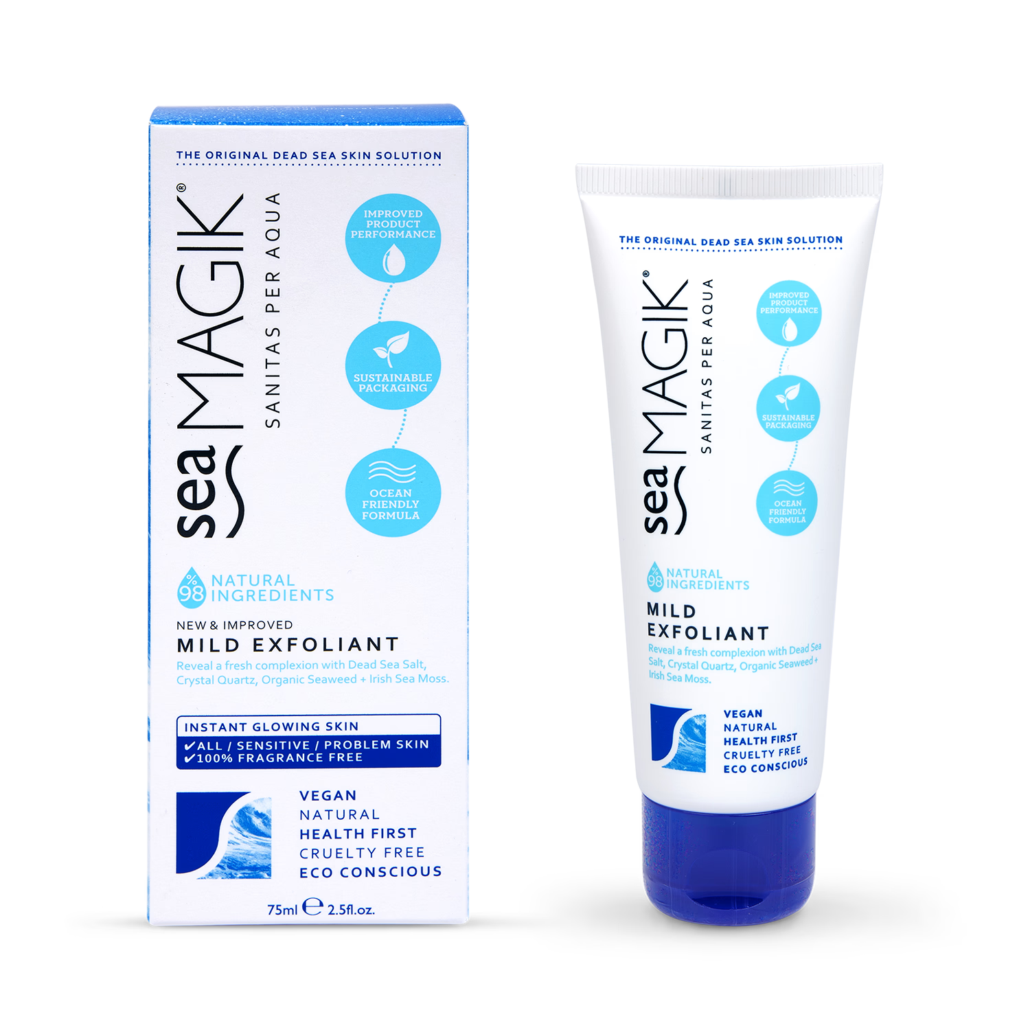 Fragrance Free Mild Facial Exfoliant with Dead Sea Minerals