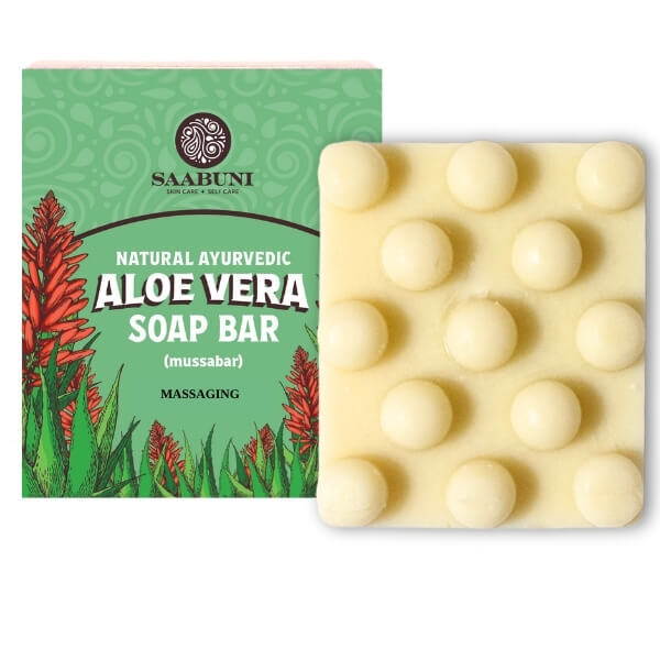 Saabuni aloe vera massaging soap bar 90g, imported from the UK