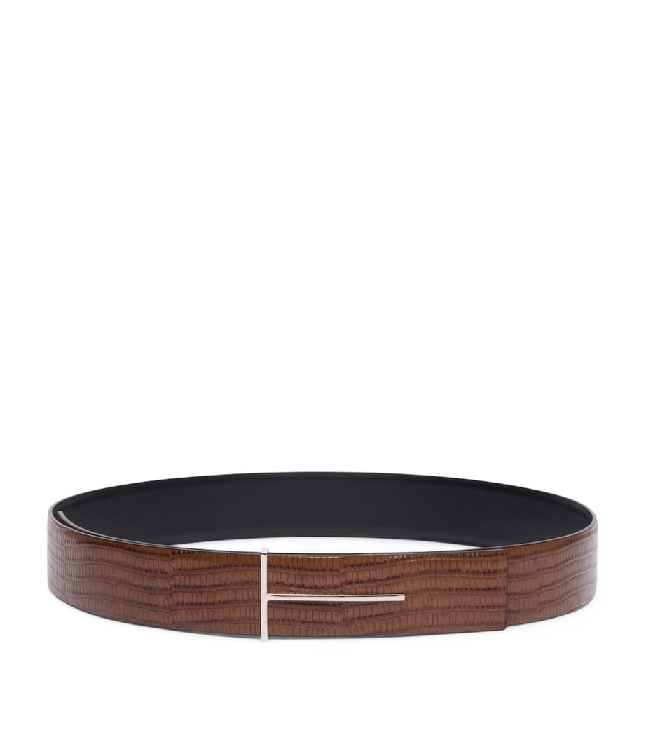 Tom Ford scale-effect calfskin T belt, UK version