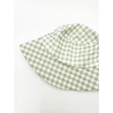 SVNX gingham bucket hat green and white 56cm (British brand)
