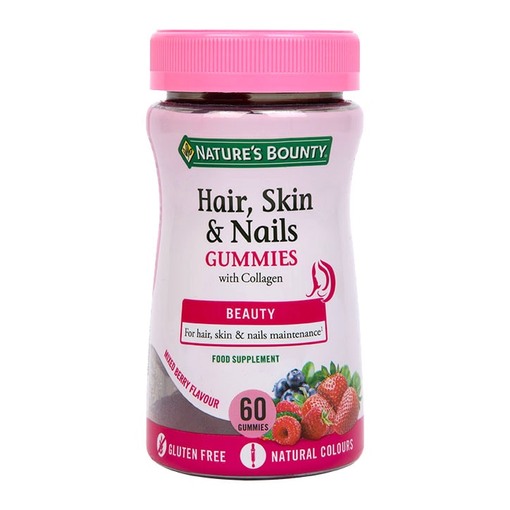 Nature's Bounty® Hair, Skin and Nails with Biotin 60 Gummies GOODS Holland&Barrett   