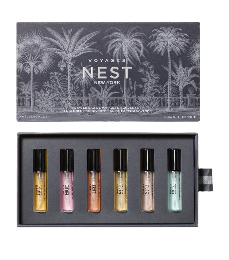 NEST New York VOYAGES eau de parfum discovery set 6 x 3ml, imported from the UK
